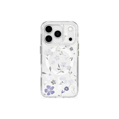 Apple iPhone 17 Pro Kılıf M-safe Şarj Özellikli Şeffaf Arka Yüzey Çiçekli Coehl Amara Kapak