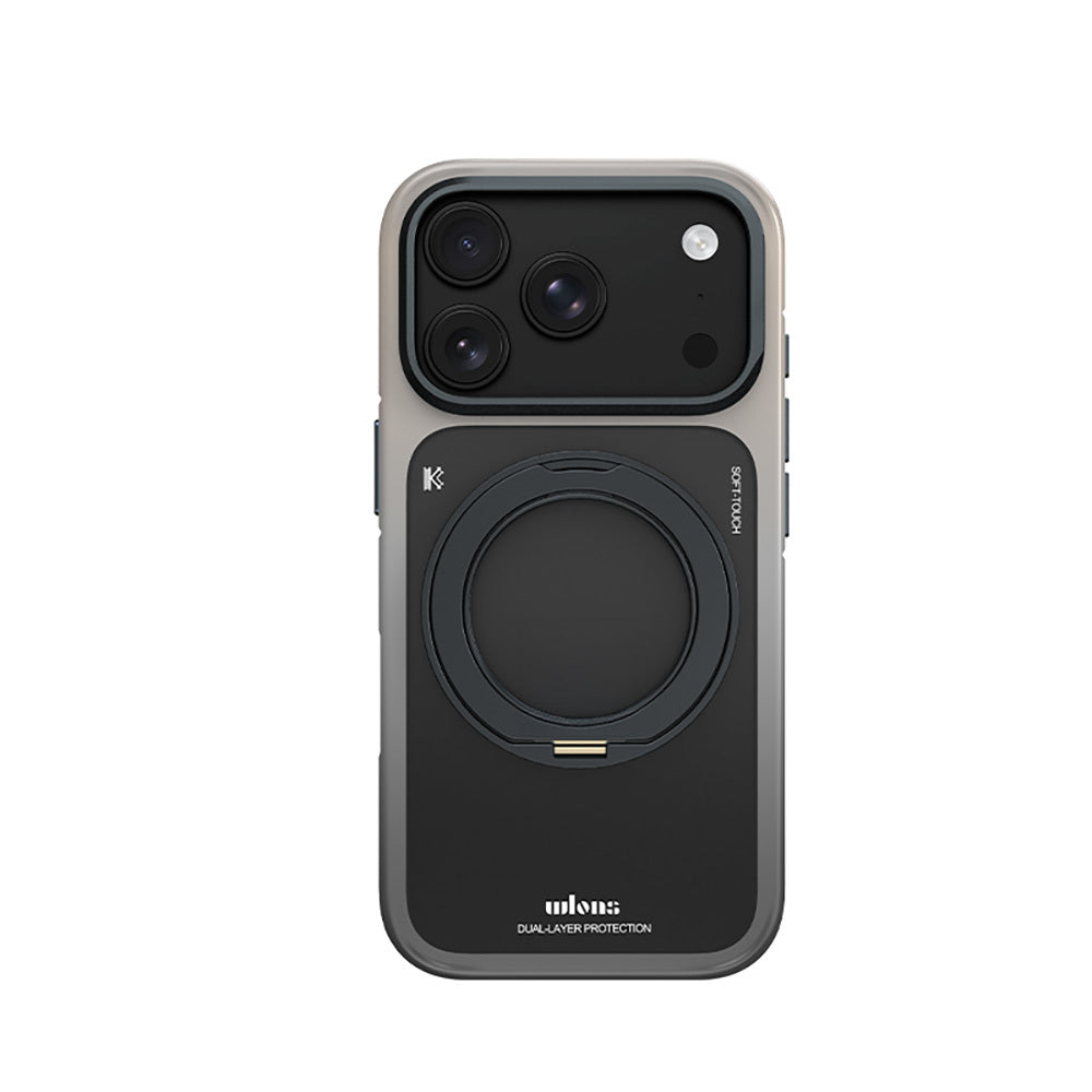 Apple iPhone 17 Pro Kılıf M-safe Şarj Özellikli Sert PC Wlons Arvox Standlı Kapak
