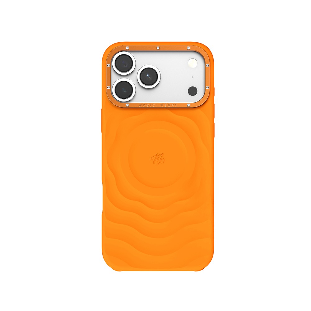 Apple iPhone 17 Pro Kılıf M-safe Şarj Özellikli Wiwu Magic Merry Blossom Drift Serisi Kapak