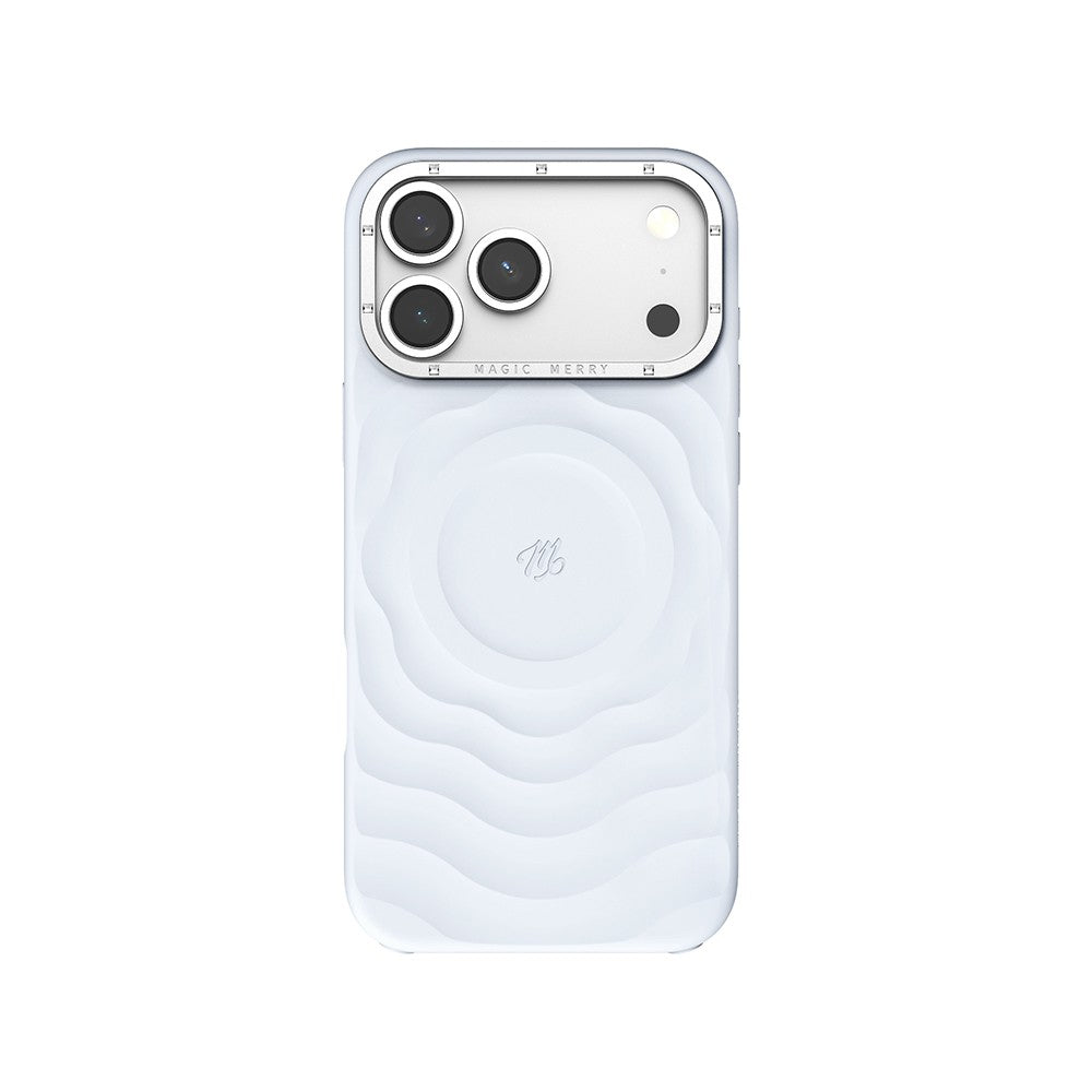Apple iPhone 17 Pro Kılıf M-safe Şarj Özellikli Wiwu Magic Merry Blossom Drift Serisi Kapak