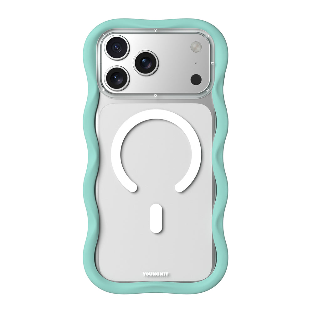 Apple iPhone 17 Pro Kılıf M-safe Şarj Özellikli Youngkit Wave Clear Serisi Kapak