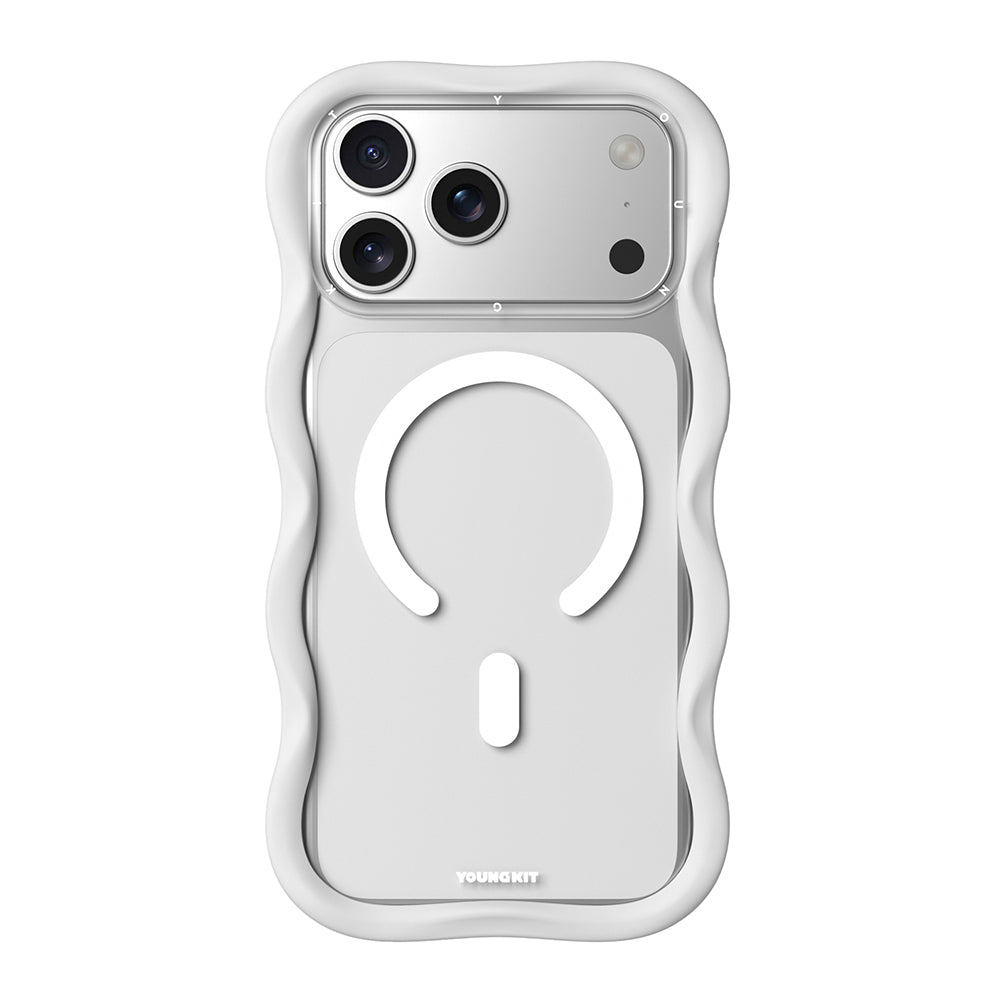 Apple iPhone 17 Pro Kılıf M-safe Şarj Özellikli Youngkit Wave Clear Serisi Kapak