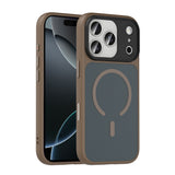 Apple iPhone 17 Pro Kılıf Mat Arka Yüzey Wireless Şarj Özellikli Zore Flet M-safe Kapak
