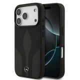 Apple iPhone 17 Pro Kılıf Mercedes Benz Orjinal Lisanslı M-safe Şarj Özellikli Dokulu Desenli Deri Kapak