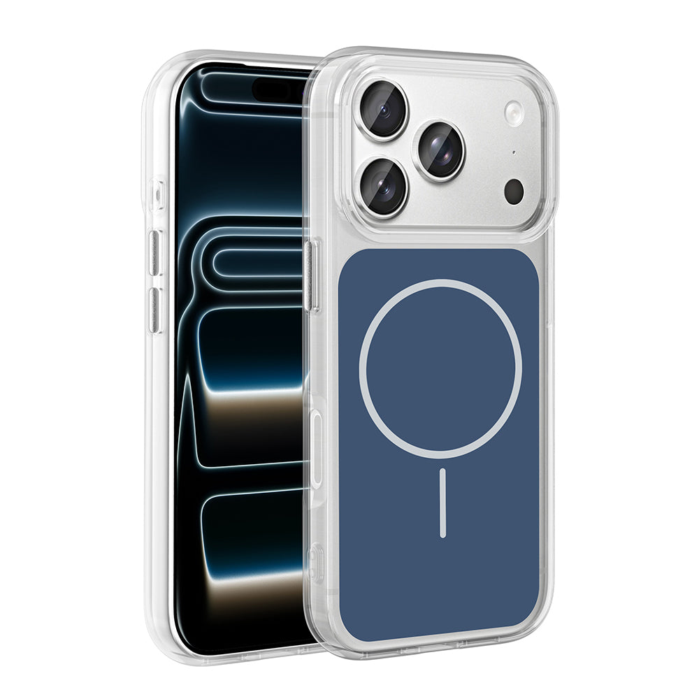 Apple iPhone 17 Pro Kılıf Metal Buton Tasarımlı Zore İkonik Sert Silikon Kapak