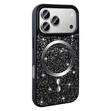 Apple iPhone 17 Pro Kılıf Pırlanta Tasarımlı M-safe Şarj Özellikli Zore Mozaik Silikon Kapak