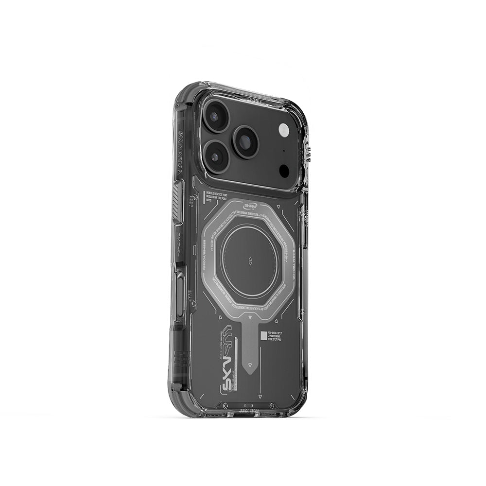 Apple iPhone 17 Pro Kılıf SkinArma M-safe Şarj Özellikli Airbag Tasarımlı Magma Kapak