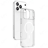 Apple iPhone 17 Pro Kılıf Zore M-safe Şarj Özellikli Şeffaf Kamera Çerçeveli Porto Kapak
