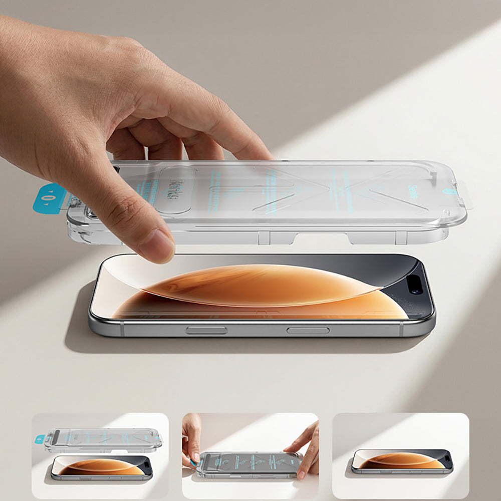 Apple iPhone 17 Pro Max Benks OmniWarrior Privacy Cam Ekran Koruyucu + Kolay Uygulama Aparatlı