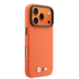 Apple iPhone 17 Pro Max Kılıf BMW Orjinal Lisanslı M-safe Şarj Özellikli Standlı Metal Kamera Çerçeveli M Logolu PU Deri Kapak