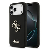 Apple iPhone 17 Pro Max Kılıf Guess Orjinal Lisanslı Grained Yazı Logolu Kapak