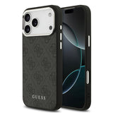 Apple iPhone 17 Pro Max Kılıf Guess Orjinal Lisanslı M-safe Şarj Özellikli 4G Klasik Yazı Logolu Kapak