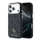 Apple iPhone 17 Pro Max Kılıf Guess Orjinal Lisanslı M-safe Şarj Özellikli Small 4G Classic Logolu Kapak