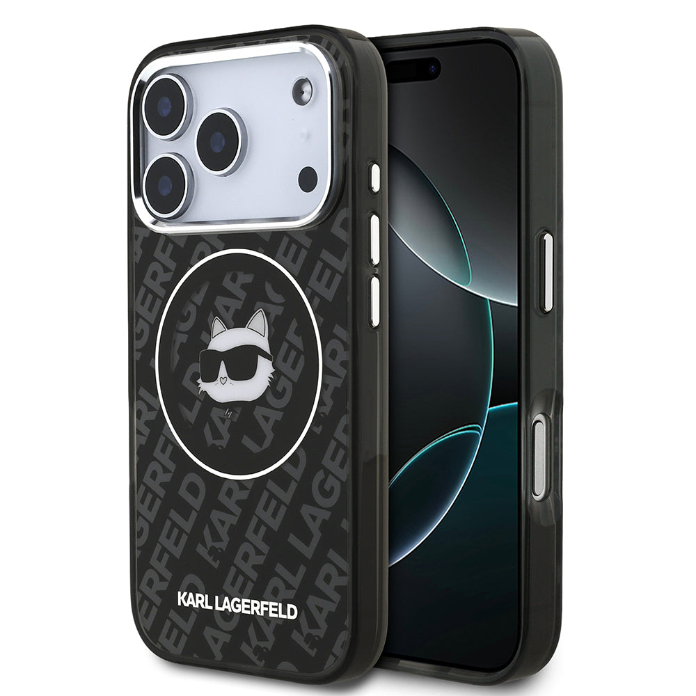 Apple iPhone 17 Pro Max Kılıf Karl Lagerfeld Orjinal Lisanslı IML Baskılı Choupette Heads Kapak