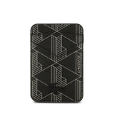 Apple iPhone 17 Pro Max Kılıf Lacoste Orjinal Lisanslı M-safe Şarj Özellikli PU Deri Tasarımlı Kartlıklı Karışık Monogram Desenli Kapak