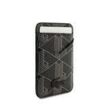Apple iPhone 17 Pro Max Kılıf Lacoste Orjinal Lisanslı M-safe Şarj Özellikli PU Deri Tasarımlı Kartlıklı Karışık Monogram Desenli Kapak