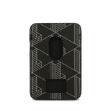 Apple iPhone 17 Pro Max Kılıf Lacoste Orjinal Lisanslı M-safe Şarj Özellikli PU Deri Tasarımlı Kartlıklı Karışık Monogram Desenli Kapak