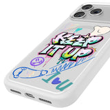Apple iPhone 17 Pro Max Kılıf M-safe Şarj Özellikli 3D Baskılı Tasarım Mutural Graffiti Serisi Kapak
