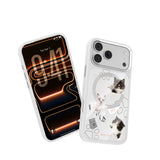 Apple iPhone 17 Pro Max Kılıf M-safe Şarj Özellikli 3D Baskılı Tasarım Mutural The Cat Serisi Kapak