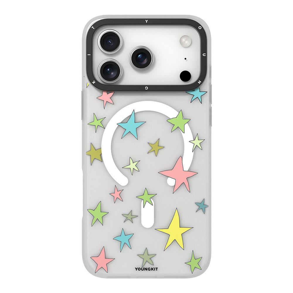 Apple iPhone 17 Pro Max Kılıf M-Safe Şarj Özellikli Airbagli Çift Katmanlı Youngkit Sweathart Serisi Kapak