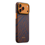 Apple iPhone 17 Pro Max Kılıf M-safe Şarj Özellikli Aramid Fiber Pitaka Breath of Veins Serisi Kapak
