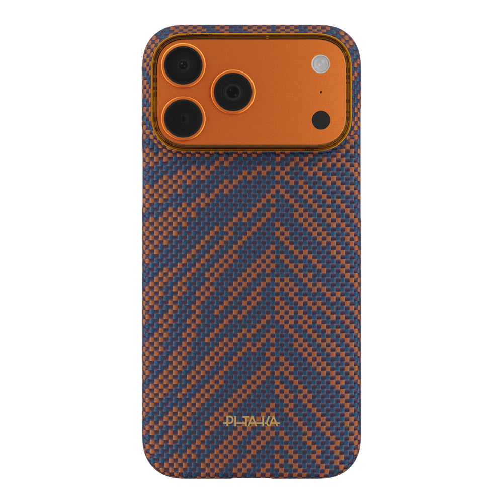 Apple iPhone 17 Pro Max Kılıf M-safe Şarj Özellikli Aramid Fiber Pitaka Breath of Veins Serisi Kapak