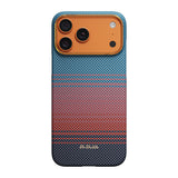 Apple iPhone 17 Pro Max Kılıf M-safe Şarj Özellikli Aramid Fiber Pitaka Sunset 2.0 California Dream Serisi Kapak