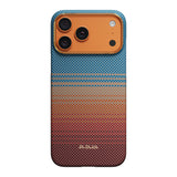 Apple iPhone 17 Pro Max Kılıf M-safe Şarj Özellikli Aramid Fiber Pitaka Sunset 2.0 California Dream Serisi Kapak