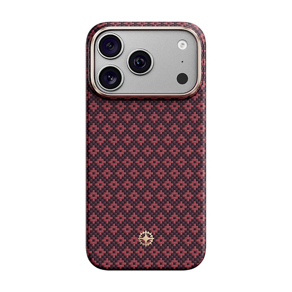 Apple iPhone 17 Pro Max Kılıf M-Safe Şarj Özellikli Benks ArmorAir ArmorGrid Serisi C1 Kevlar Karbon Kapak