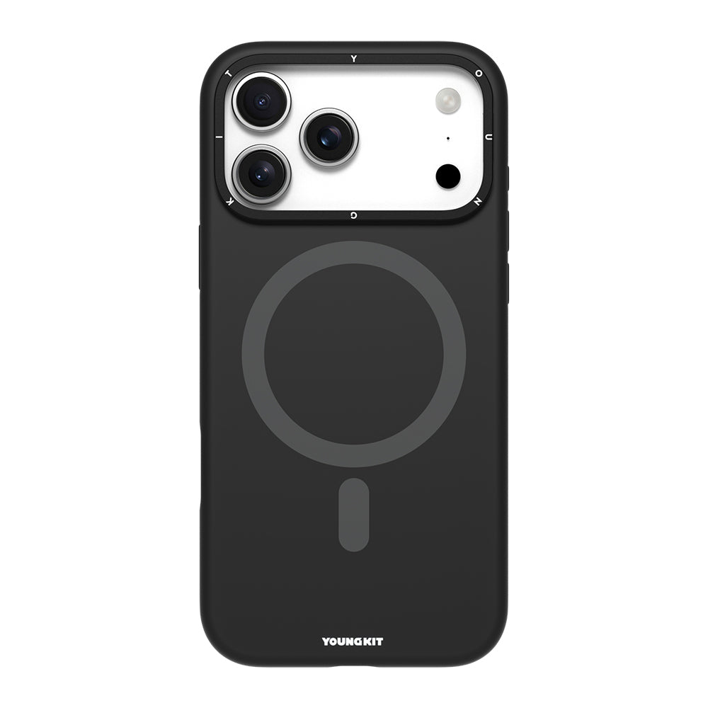 Apple iPhone 17 Pro Max Kılıf M-Safe Şarj Özellikli Kamera Standlı Youngkit Gel Cream Serisi Kapak