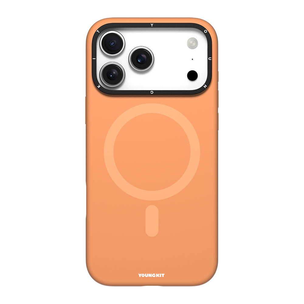 Apple iPhone 17 Pro Max Kılıf M-Safe Şarj Özellikli Kamera Standlı Youngkit Gel Cream Serisi Kapak