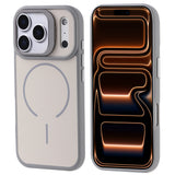 Apple iPhone 17 Pro Max Kılıf M-safe Şarj Özellikli Kamera Standlı Zore Notron Kapak