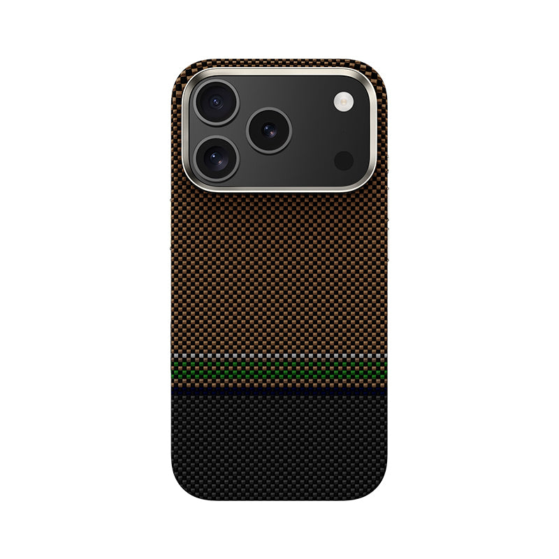 Apple iPhone 17 Pro Max Kılıf M-safe Şarj Özellikli Karbon Fiber Tasarımlı Benks Prestige ArmorPro Kevlar Kapak