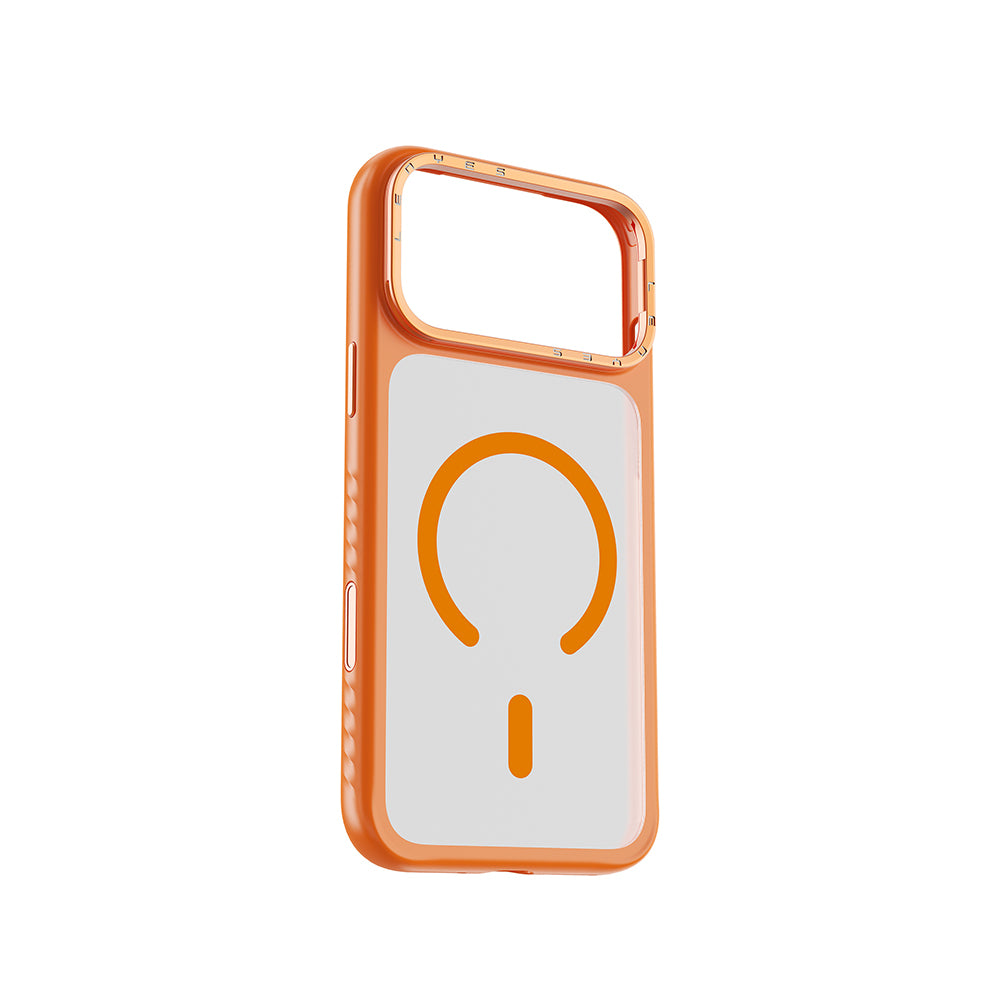 Apple iPhone 17 Pro Max Kılıf M-safe Şarj Özellikli Metal Kamera Standlı Lenyes CK226 PC Kapak