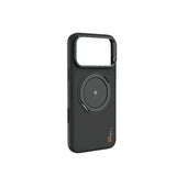 Apple iPhone 17 Pro Max Kılıf M-safe Şarj Özellikli Metal Standlı Lenyes CK225 Kevlar Kapak