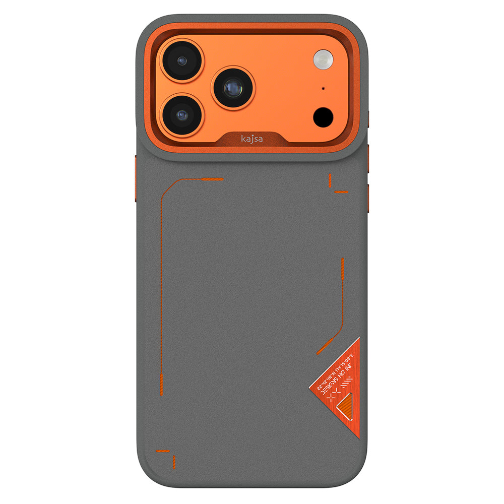 Apple iPhone 17 Pro Max Kılıf M-safe Şarj Özellikli O-Ring Metal Kamera Çerçeveli Kajsa Matrix Collection Kapak