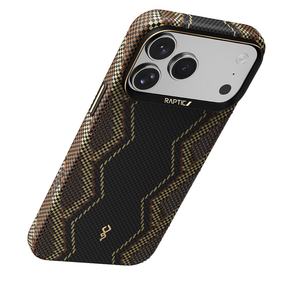 Apple iPhone 17 Pro Max Kılıf M-safe Şarj Özellikli Raptic Aramid Skin Scepter Serisi Kapak