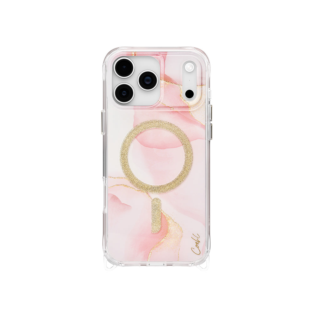 Apple iPhone 17 Pro Max Kılıf M-safe Şarj Özellikli Simli Magnetik Coehl Aeris Kapak