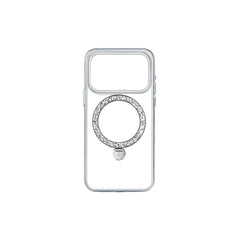 Apple iPhone 17 Pro Max Kılıf M-safe Şarj Özellikli Simli Standlı Pynana Dancing Circle Trendy Serisi Kapak