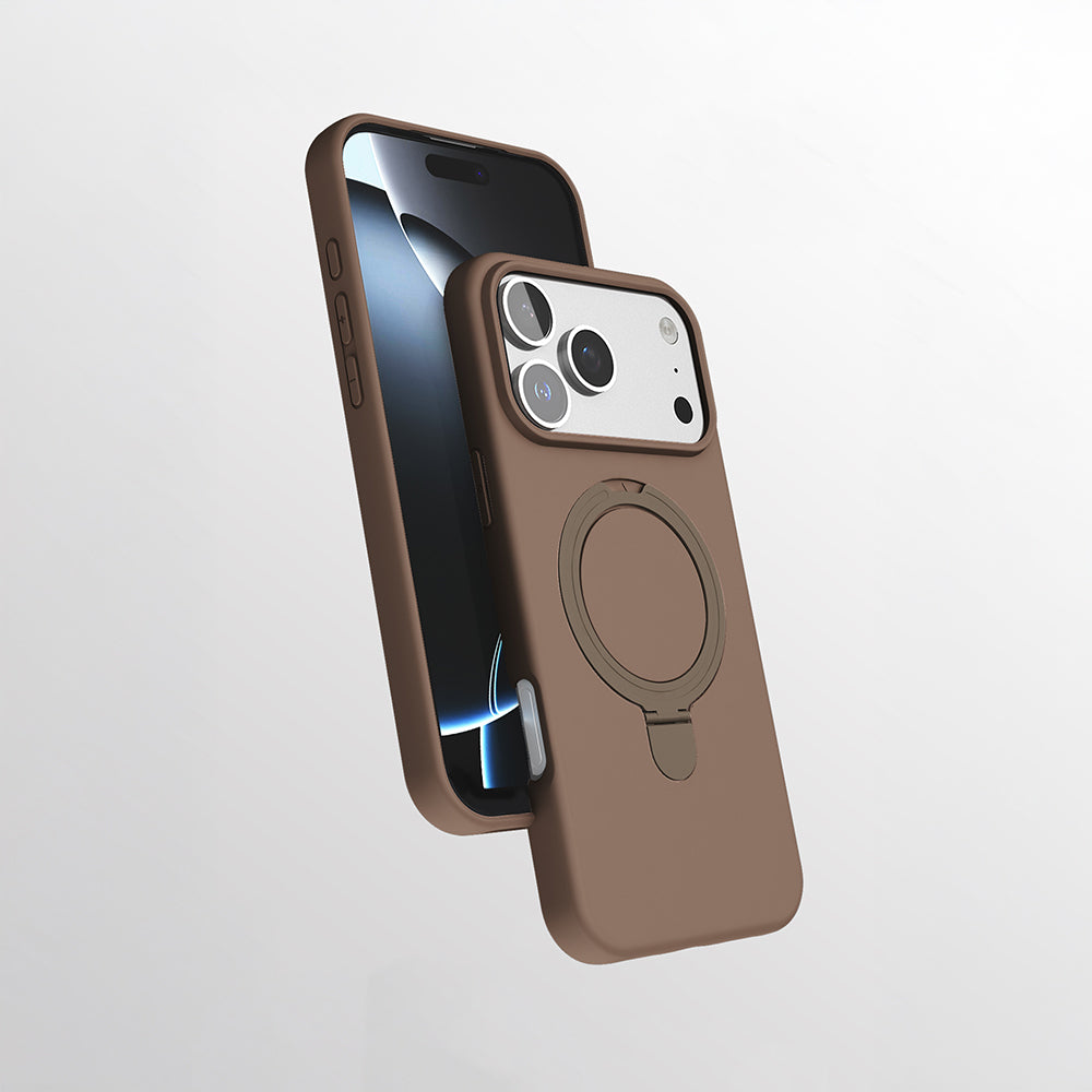 Apple iPhone 17 Pro Max Kılıf M-safe Şarj Özellikli Standlı Zore Samara Kapak