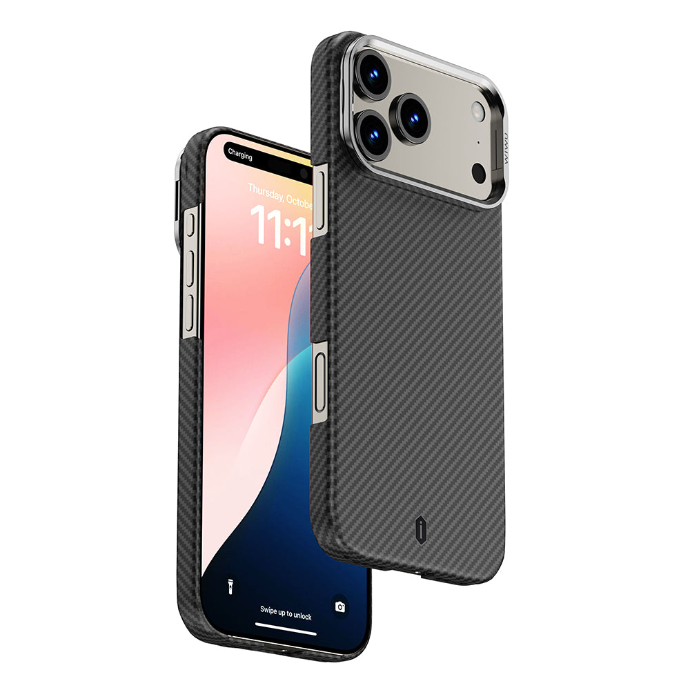 Apple iPhone 17 Pro Max Kılıf M-safe Şarj Özellikli Wiwu DCC-206 Aramid Air Kapak