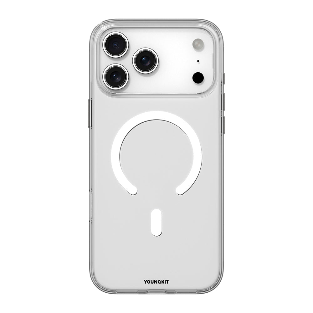 Apple iPhone 17 Pro Max Kılıf M-safe Şarj Özellikli Youngkit Clear Serisi Kapak