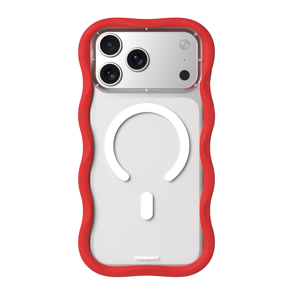 Apple iPhone 17 Pro Max Kılıf M-safe Şarj Özellikli Youngkit Wave Matte Serisi Kapak