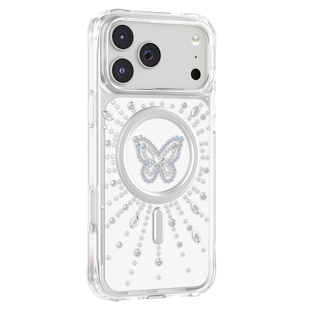 Apple iPhone 17 Pro Max Kılıf M-Safe Şarj Özellikli Zore Paris Mova Sert PC Kapak