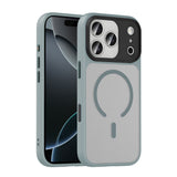 Apple iPhone 17 Pro Max Kılıf Mat Arka Yüzey Wireless Şarj Özellikli Zore Flet M-safe Kapak