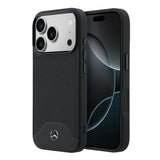 Apple iPhone 17 Pro Max Kılıf Mercedes Benz Orjinal Lisanslı M-safe Şarj Özellikli 3D Metal Logolu Wood Deri Dokumalı Kapak