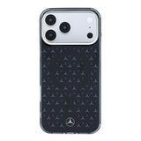 Apple iPhone 17 Pro Max Kılıf Mercedes Benz Orjinal Lisanslı M-Safe Şarj Özellikli Çift Katmanlı Yıldız Desenli Dizayn Kapak