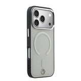 Apple iPhone 17 Pro Max Kılıf Mercedes Benz Orjinal Lisanslı M-safe Şarj Özellikli Saydam Yüzey İkonik 3D Metal Logolu Kapak