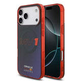 Apple iPhone 17 Pro Max Kılıf Redbull Orjinal Lisanslı M-safe Şarj Özellikli Çift Katmanlı Çizgi Desenli Sert PC MV Kapak