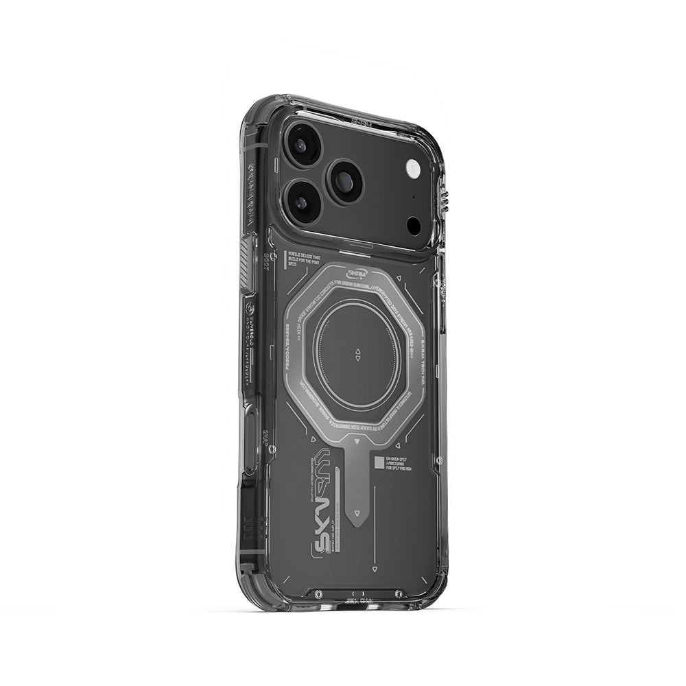 Apple iPhone 17 Pro Max Kılıf SkinArma M-safe Şarj Özellikli Airbag Tasarımlı Magma Kapak